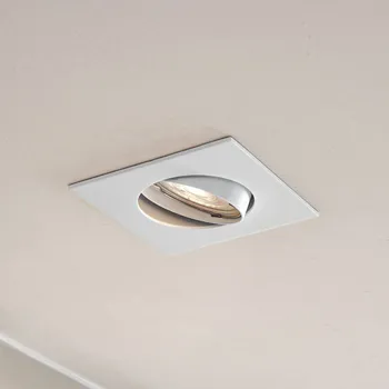 Lampička Prios vestavné svítidlo Fibur, bílé, 9 cm, GU10 bílá 1 x 10 W LED