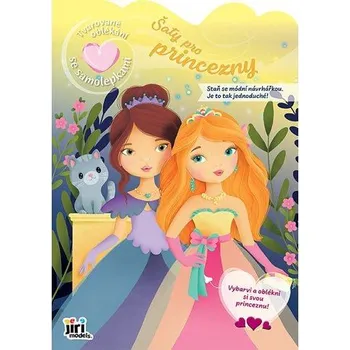 omalovánky Tvarované oblékání se samolepkami Šaty pro princezny