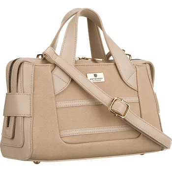 Kabelka Peterson kabelka přes rameno syntetika béžová