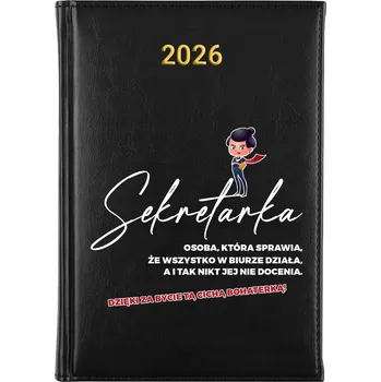 Kalendář Knižkový kalendář 2026 A5 černý