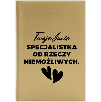 Kalendář Knižní kalendář 2026 A5 zlatý