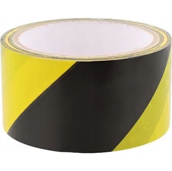 Lepicí páska Samolepicí Výstražná páska žluto-černá 50mm