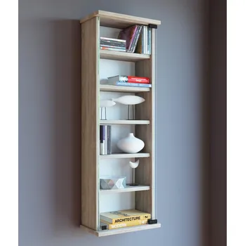 Komoda VCM Nástěnná vitrína Loposa na 150 CD, dub sonoma 487444