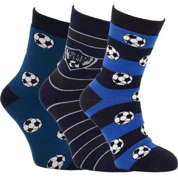 Dívčí oblečení VIO dětské barevné teplé froté bavlněné vzorované ponožky fotbal kluk 27-30
