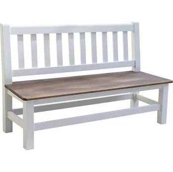 Jídelní stůl Lavice SWEET HOME BAN22 Barevné provedení: Bílá - dub tmavý vosk, Délka: 100 cm