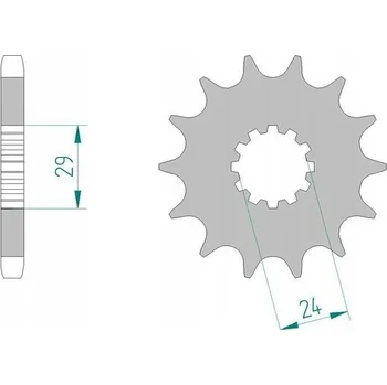 Nářadí na motocykly 24601-16 PŘEDNÍ HNACÍ OZUBENÉ KOLO MOTO. OCELOVÉ AFAM