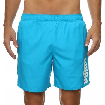 Pánské kraťasy Y7999 PUMA PÁNSKÉ ŠORTKY NA ZAVAZOVÁNÍ S LOGEM KRAŤASY Středně Dlouhé Šortky S KAPSAMI Velikost L