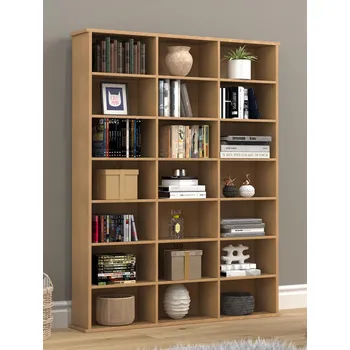 VCM Dřevěný stojan na CD a DVD Megosa M, buk 487257