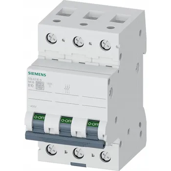 vypínač JIŠTIČ NADPROUDOVÝ B10A 3P 6kA SIEMENS IP20 230V 5SL6310-6