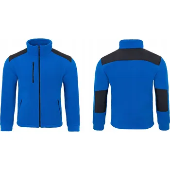 Pánská mikina Pánská fleecová mikina zesílená Cordurou JHK silná mikina FLRA340PREMIUM modrá XXL