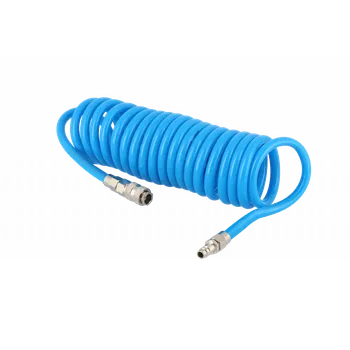 Příslušenství ke kompresoru Airpress Hadice spirálová s koncovkami PU 8x12mm délka 10m