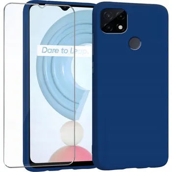 Pouzdro na mobilní telefon Zadní Kryt pro realme C21 Matný Zadní Kryt Slim modrý Venom