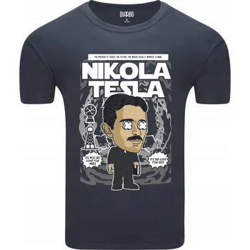 Pánské Tričko S Potiskem pro fanouška vědeckých osobností Nikola Tesla S