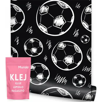 Fototapeta Tapeta pro teenagery Černobílá SPORT Fotbalový míč