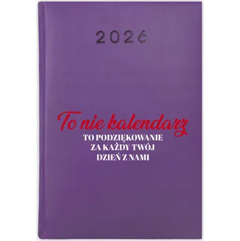 Kalendář Knihový kalendář 2026 A5 fialový