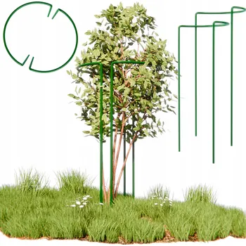 Stojan na květiny Podpěra pro rostliny ve tvaru 1/2 kruhu, průměr 40 cm / výška 70 cm Bradas