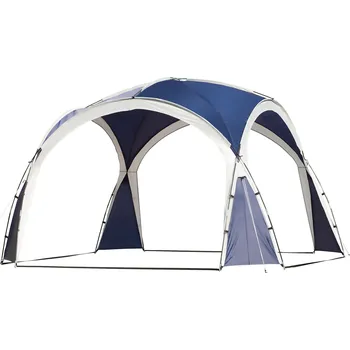 Stan Kopulovitý stan Outsunny pro 6-8 osob, pavilon, ochrana před sluncem a mrholením, 3,5 x 3,5 x 2,22 m, modrý