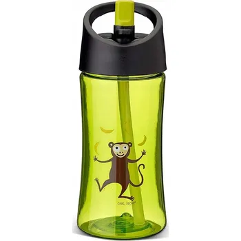 Láhev Lahev Na Pití s brčkem Carl Oscar 102101 350 ml zelený