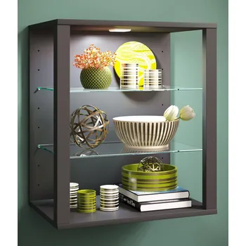 Obývací stěna VCM Nástěnná skříňka Glasol SW, antracitová 487159