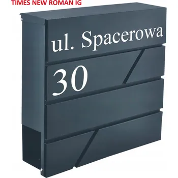 Poštovní schránka Poštovní schránka KHL s vhazovacím Poštovní schránka , šedá