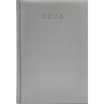 Kalendář Knižkový kalendář 2026 A5 stříbrný