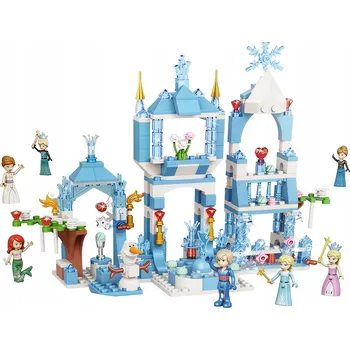 ostatní stavebnice Stavebnice Ledové Království Křišťálový Zámek s Kočárem Ledový Palác Elsa Anna 08