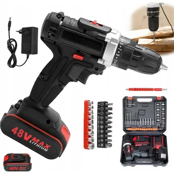 Vrtačka PŘÍKLEPOVÁ VRTAČKA ELEKTRICKÁ S PŘÍKLEPEM 220V ČERNÁ TOČIVÝ MOMENT 45 NM