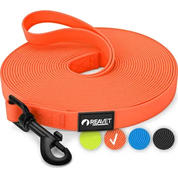 Vodítko pro psa REAVET Stopovačka oranžová (5 m - 15 m) Délka: 10 metrů
