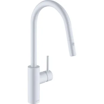 Vodovodní baterie KLUDI E-GO VOICE kuchyňská baterie stojící, bílá, 423005377