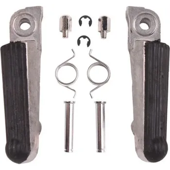 BIKETEC sada přední stupačky (řidiče) s montážní sadou HONDA CBR 250 '86-94, NSR 250 '85-96, VFR 400 '87-92