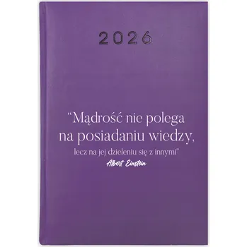 Kalendář Knihový kalendář 2026 A5 fialový