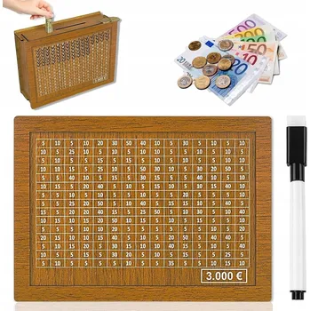 Pokladnička Pokladnička s počítadlem, krabička na spoření s označenými číslicemi