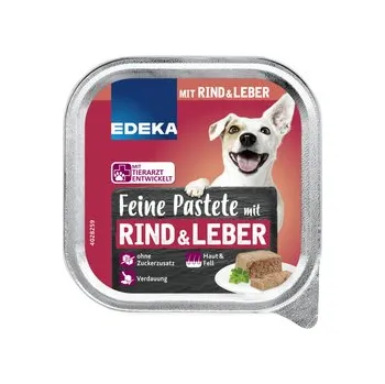 Krmivo pro psa Edeka paštika pro psy hovězí, játra 150 g