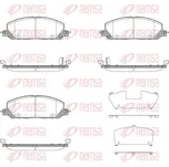 Sada brzdových destiček, kotoučová brzda REMSA 1918.08