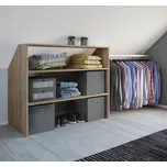 VCM Podkrovní skříň Dacho s kolejnicí na šaty, sonoma dub 827282