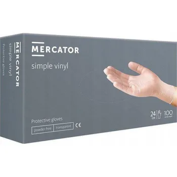 Vyšetřovací rukavice Rukavice na jedno použití vinylové Mercator Medical vel. XL 100 ks