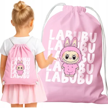 Obraz BAVLNĚNÝ VAK BATOH LABUBU - ROZTOMILÁ PŘÍŠERKA