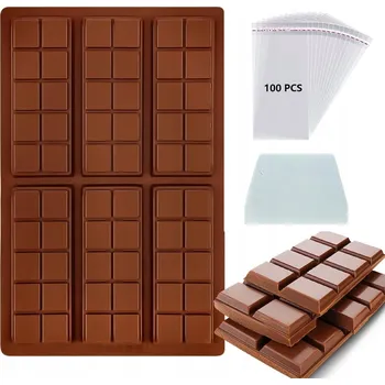 Forma na pečení Silikonová forma Tabulka Čokolády PROSTA 30 přihrádek