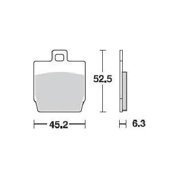 Brzdová destička BRAKING desky 814SM1 2H13040742