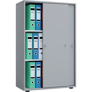 Policová skříň VCM Kancelářská skříň Lona XL, šedá 763601