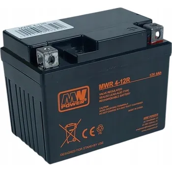 Motobaterie Akumulátor Motocyklový MW Power MWR 4-12R 12V 4Ah AGM VRLA