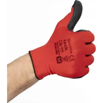 Pracovní rukavice Pracovní rukavice pracovní rukavice MERCATOR tech RED&BLACK velikost 10 - XL 12 párů