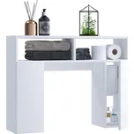 VCM Závěsná skříňka na toaletu Tinoli, bílá 488333