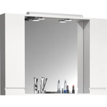 Koupelnový nábytek VCM Zrcadlová skříňka Silora XL 100 cm, bílá 488310
