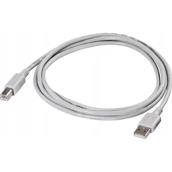 Datový kabel Kabel Hama USB AB 1,8 m 29099 šedý