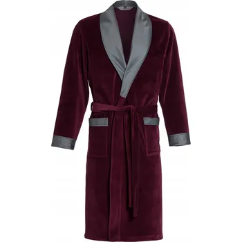 Pánský župan Pánský župan velurový - bavlněný RE-102 Bordó - 4XL