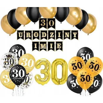 Balónek BALÓNKY k 30. narozeninám + JMÉNO - třicítka