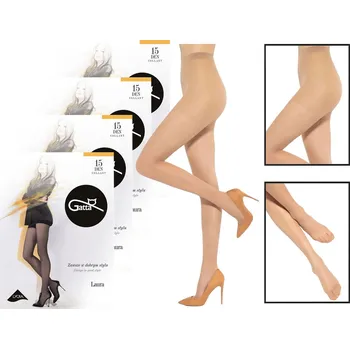 Dámské punčochy Punčocháče hladké Gatta Laura 15den béžová Daino velikost 6