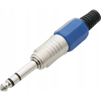 Audio kabel STEREO JACK konektor 6,3 mm VK30040 KOVOVÝ 2KS SADA