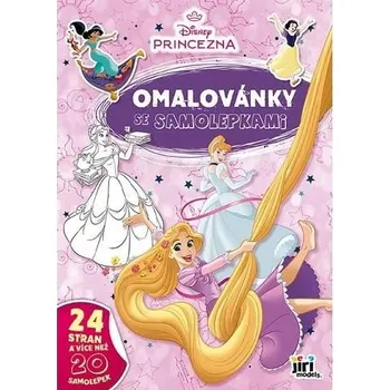 omalovánky Omalovánky A4 se samolepkami Disney Princezny